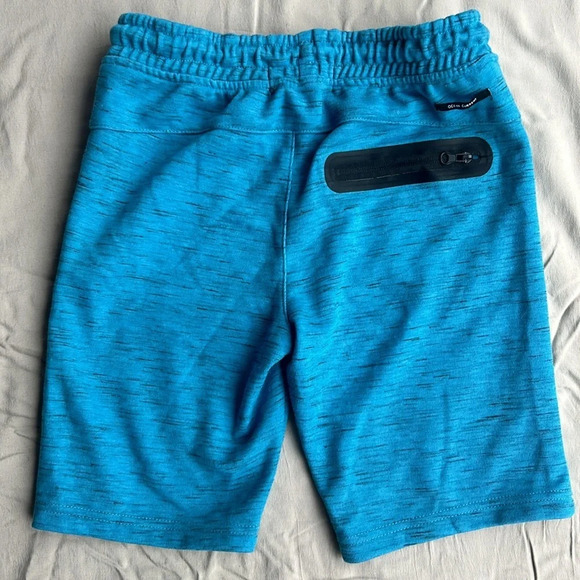 Ocean Current Boys Blue w Zipper Pockets Tie Waist Fleece Shorts Medium - Picture 2 of 7